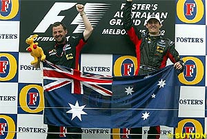 Stoddart and Webber on the podium in Australian