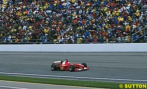 Michael Schumacher won at Indy in 2000