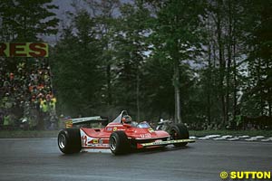 Gilles Villeneuve performs miracles in rainy Watkins Glenn