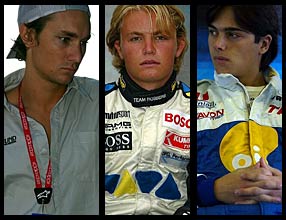 Lauda, Rosberg and Piquet