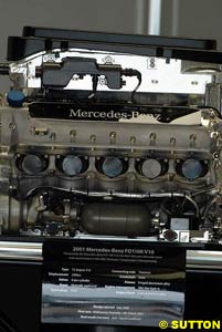 A Mercedes engine