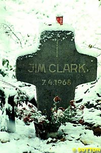 The Jim Clark Memorial in the winter last year
