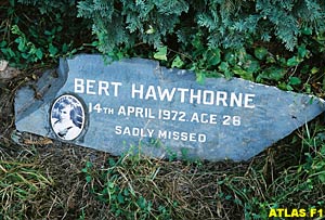 Bert Hawthorne's memorial