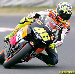 Suzuka race winner Valentino Rossi