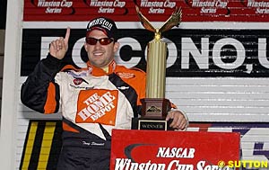 Tony Stewart was number one at Pocono