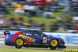 Barbagallo round winner Marcos Ambrose goes kerb hopping