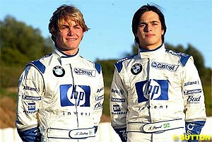 Nico Rosberg and Nelson Piquet
