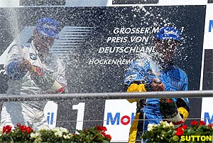 Trulli on the podium in Germany