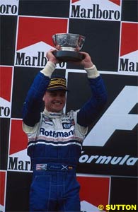 Coulthard's first podium, Estoril 1994