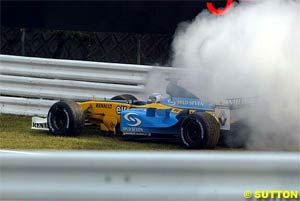 Renault engine blows up