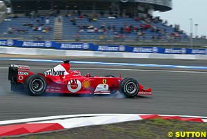 Schumacher extended his lead in the standings