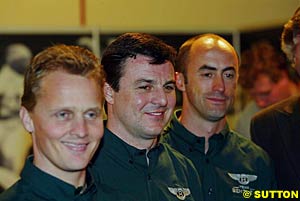 Bentley drivers Johnny Herbert, Mark Blundell and David Brabham