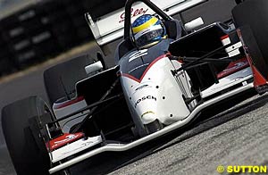 Sebastien Bourdais' impressive debut didn't end as well as it started after clouting the wall 