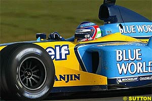 Jarno Trulli in the new Renault