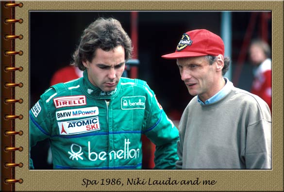 Spa 1986, Niki Lauda and me