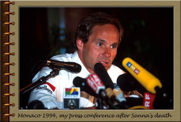 Monaco 1994, my press conference after Senna's death