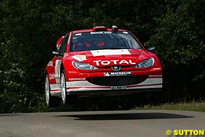 Marcus Gronholm 'flew' through the final stages but couldn't catch Loeb