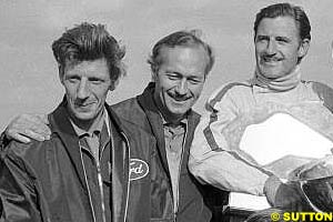 Bob Dance, with Colin Champan and Graham Hill