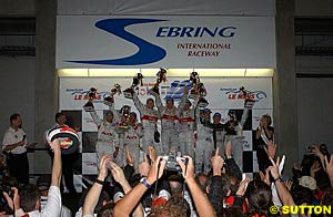 The Sebring podium