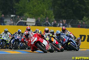 The original start of the French Grand Prix