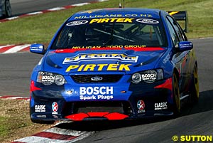 Winner again, Marcos Ambrose in his Stone Brothers Ford Falcon
