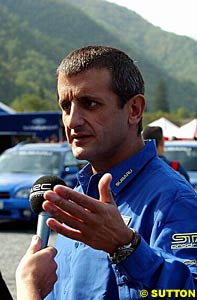 Subaru sporting director Luis Moya