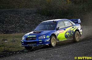 Petter Solberg on his way to victory and the title