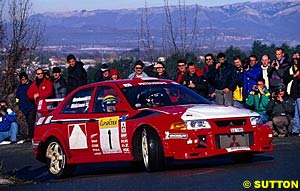 Tommi Makinen on his way to world title number four in Monte Carlo in 1999