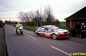 Marcus Gronholm's incident was reminiscent of this incident involving Tommi Makinen in 1998