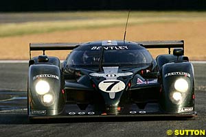 The winning Bentley Speed 8 of Tom Kristensen, Rinaldo Capello and Guy Smith