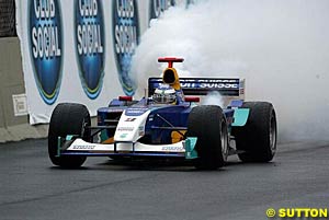 Heidfeld retires from the Brazilian GP