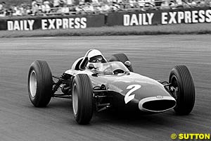 Richie Ginther on his way to fourth at Silverstone in 1963