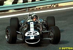 Richie Ginther in an Eagle during practice at Monaco in 1967, just before his retirement from Formula One