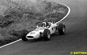 Ronnie Bucknum makes Honda's debut in Formula One in the RA271 at the 1964 German Grand Prix at the Nurburgring, completing eleven laps before component failure ended their day early