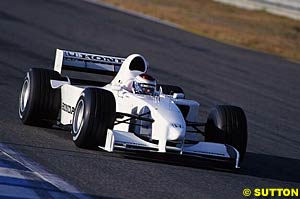 The Dallara-built Honda prototype testing at Jerez in 1999