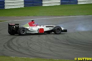 A frustrating moment at Silverstone