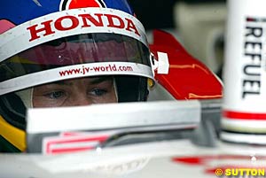 Jacques Villeneuve, the Honda driver