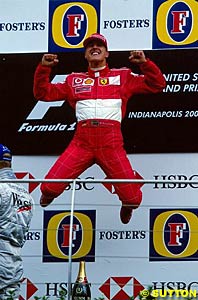 Schumacher, winner at Indy