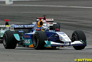 Nick Heidfeld finished fifth after a strong race