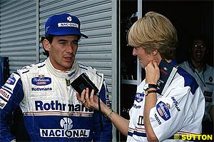 Ann Bradshaw with Senna, Aida 1994