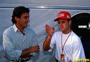 Senna and Barrichello, Imola 1994