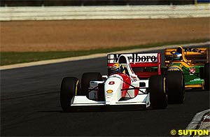 Senna and Schumacher, Kyalami 1993