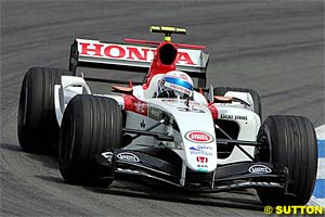 Anthony Davidson in practice for the German GP