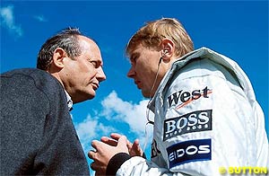 Dennis with Mika Hakkinen