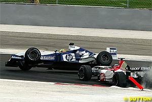 Ralf Schumacher clashes with Takuma Sato