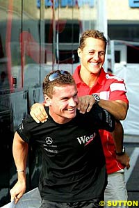 David Coulthard & Michael Schumacher