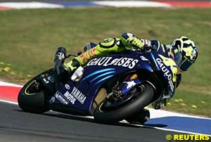 Valentino Rossi on his way to victory