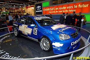 The Chevrolet Nubira that the factory will run in next year's World Touring Car Championship
