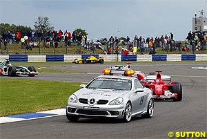 The safety car vanished Schumacher's gap