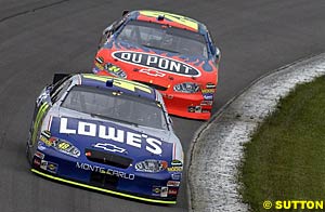 Hendrick teammates Jimmie Johnson and Jeff Gordon had strong performances at Pocono, winner and fourth respectively